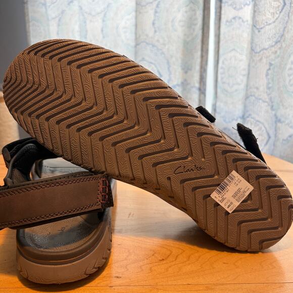 Clark’s Collection Performance Sandals Men’s 13 Brown Adjustable Wesley Bay NWT main image 6